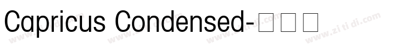 Capricus Condensed字体转换